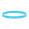Personalized Thin Silicone Bracelets, Party Rubber Bands With Logo